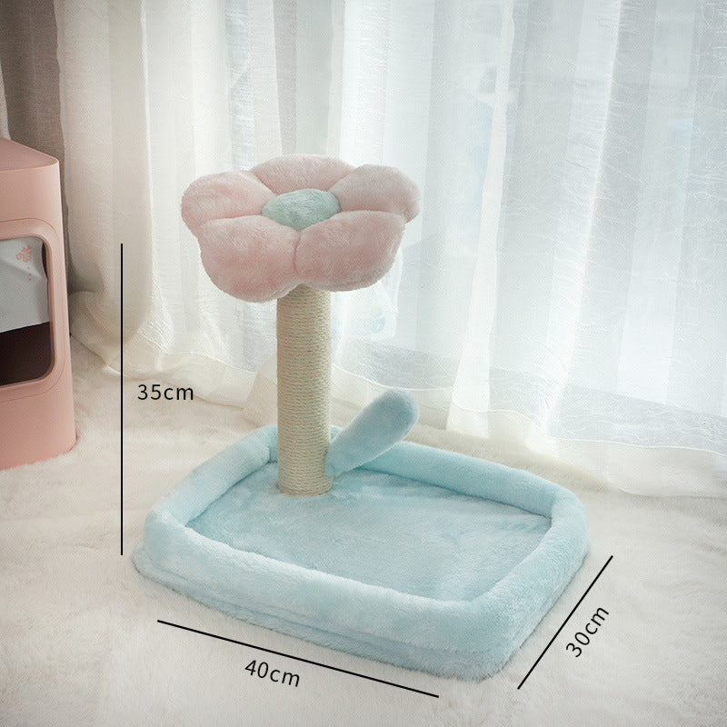 3-in-1 Flower Cat Scratcher Play and Bed
