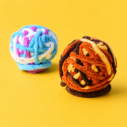 icecream Interactive Cat Yarn Ball Toy with Bell – Soft & Fun for Cats
