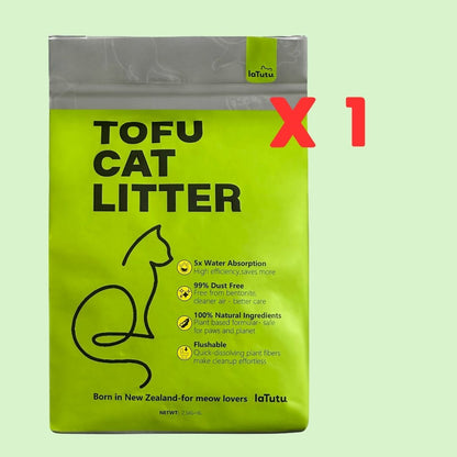 Buy 6 get 2 extra free Latutu Nature Clumping Long-Lasting Odour Control Tofu Cat Litter