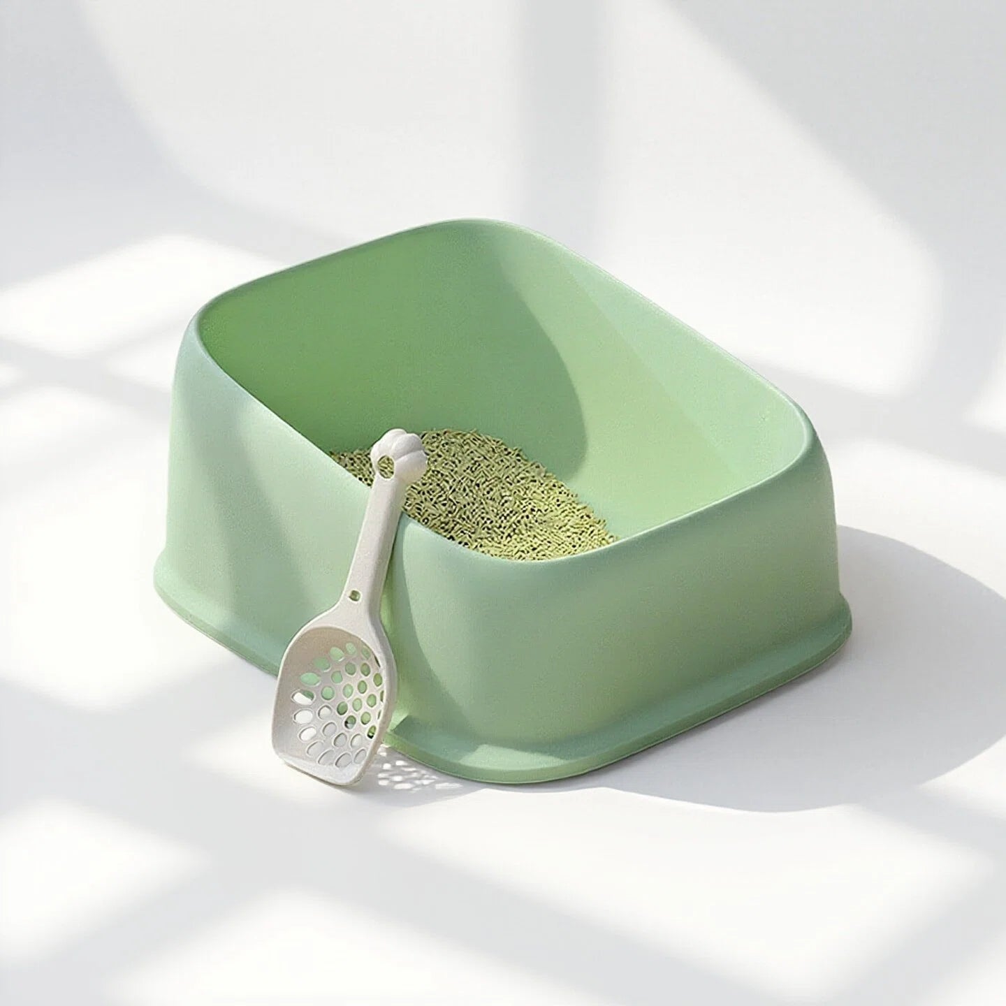 Aroha Sturdy XL Double-Layer Litter Box, Spacious & Smooth surfaces for Easy Clean