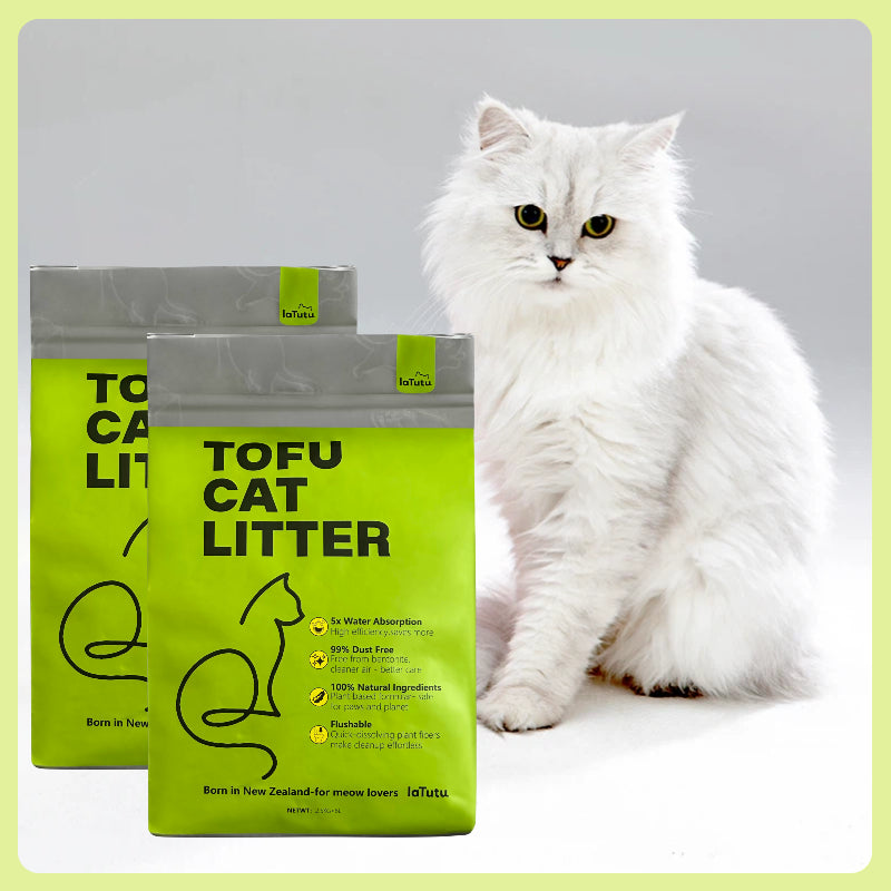 Buy 6 get 2 extra free Latutu Nature Clumping Long-Lasting Odour Control Tofu Cat Litter