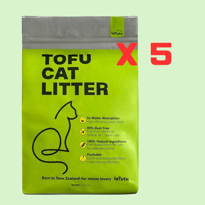 Buy 6 get 2 extra free Latutu Nature Clumping Long-Lasting Odour Control Tofu Cat Litter