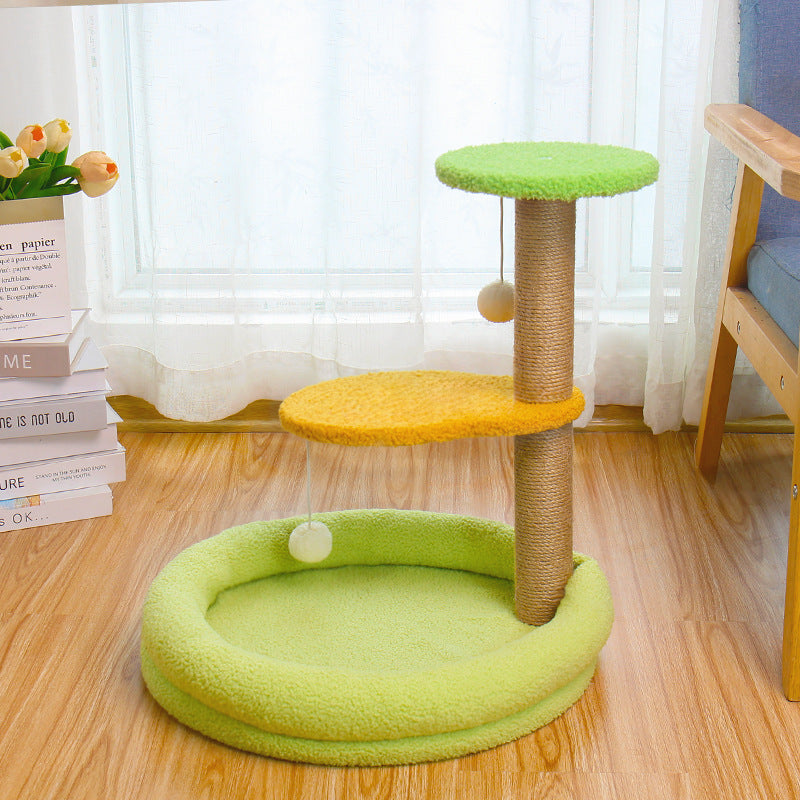Momo Cat Tower 3 in 1  Scratching Post,Bed, Rest tower