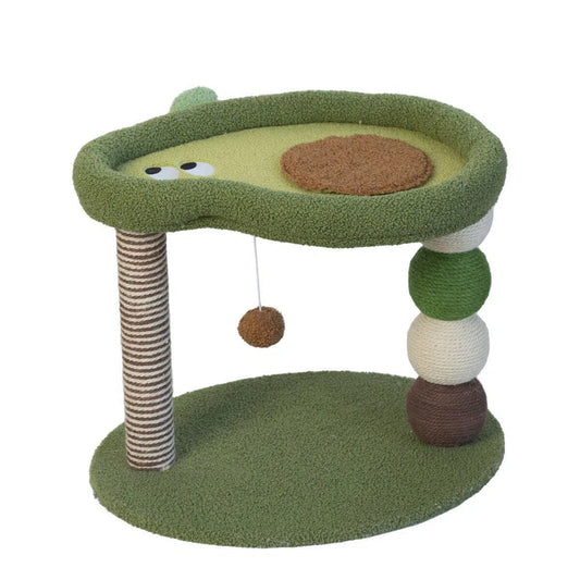 3-in-1  Avocado Cat Scratcher Play and Bed