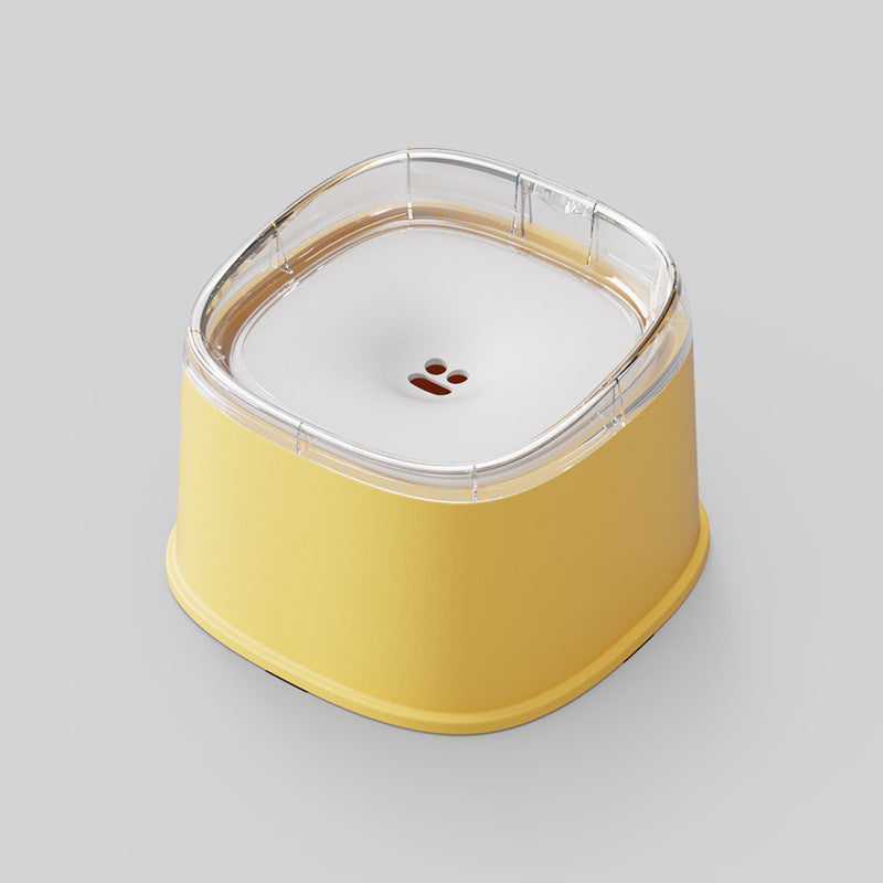 Anti-Splash Floating Pet Water Bowl 2.2L Capacity